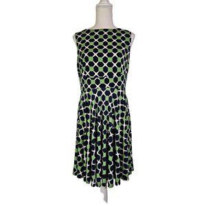 Donna Morgan Sleeveless Sheath Dress, Size 8, Knee Length, Navy